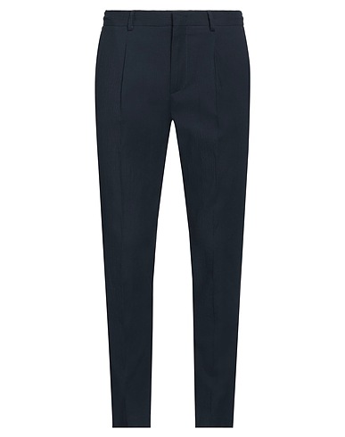 MANUEL RITZ パンツ ネイビー テンセル 50% / コットン 49% / ポリウレタン 1%