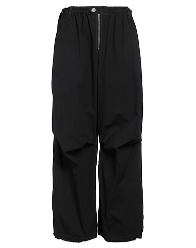 DION LEE Casual pants Black 60% Cotton, 35% Polyamide, 5% Elastane