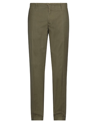 INCOTEX Casual pants Military green 100% Cotton