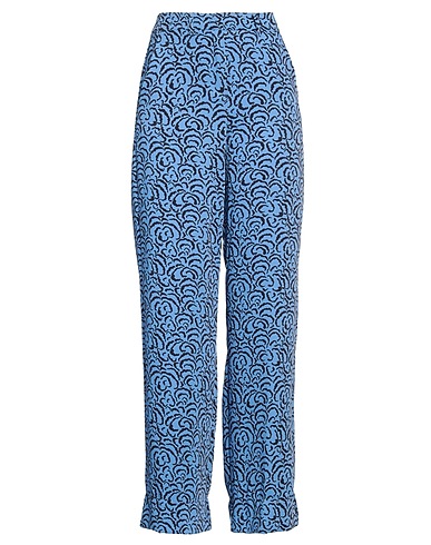 MARELLA Casual trouser Pastel blue 94% Polyester, 6% Elastane