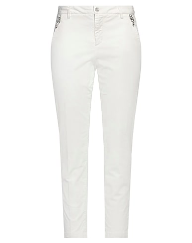 KOCCA Pantalone Bianco 97% Cotone, 3% Elastan