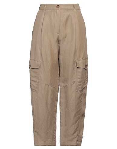 MARELLA Pantalone MONOCHROME Khaki 64% Viscosa, 36% Lino