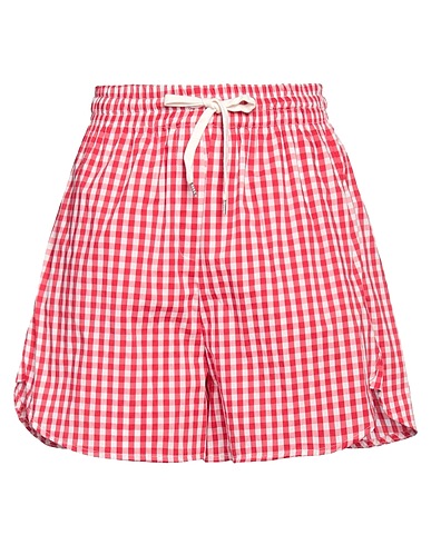VICOLO Shorts & Bermuda Red 64% Cotton, 33% Polyamide, 3% Elastane