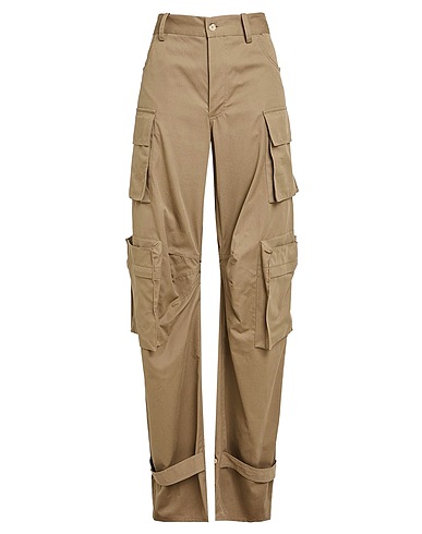SUPER BLOND Casual trouser Khaki 100% Cotton