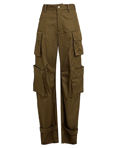 SUPER BLOND Pantalone Verde militare 100% Cotone