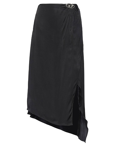DIESEL Midi skirt Charcoal 58% Cupro, 42% Modal