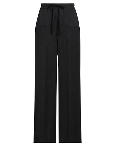 THOM KROM Pantalón Negro 100% Lino, Algodón, Poliamida, Elastán
