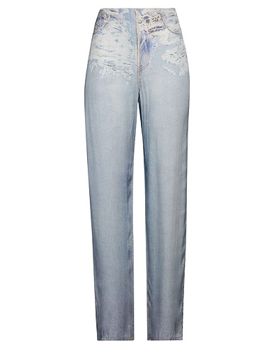 DIESEL Casual pants Light blue 100% Rayon