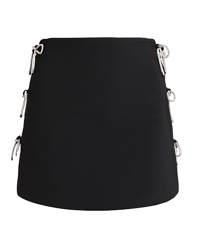 NO SECRETS Mini skirt NERO 95% Polyester, 5% Elastane