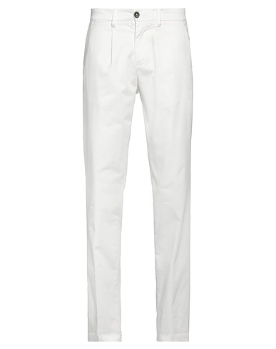 MANUEL RITZ Pantalone Bianco 98% Cotone, 2% Elastan