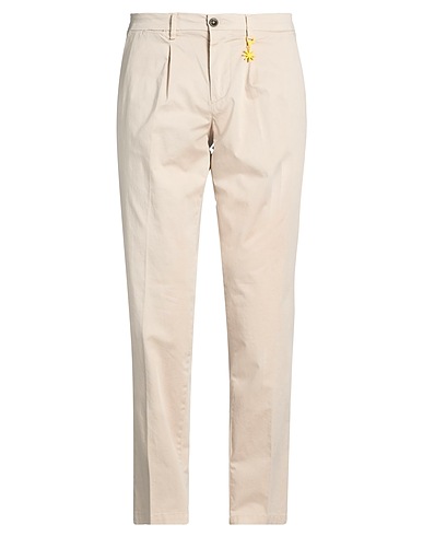 MANUEL RITZ Chinos BEIGE 98% Cotton, 2% Elastane
