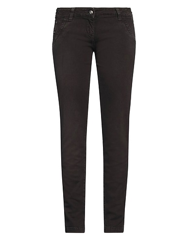 JACOB COHЁN Casual trouser Dark brown 97% Cotton, 3% Elastane