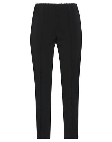 MARELLA Casual trouser Black 91% Polyester, 9% Elastane