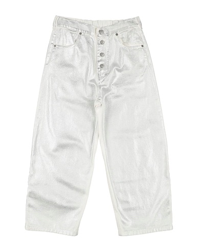 MM6 MAISON MARGIELA Denim trousers White 100% Cotton