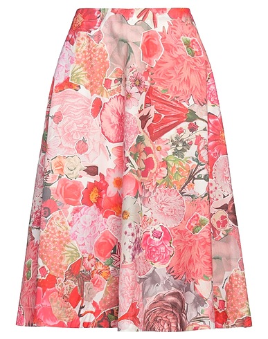 MARNI Midi skirt Red 100% Cotton
