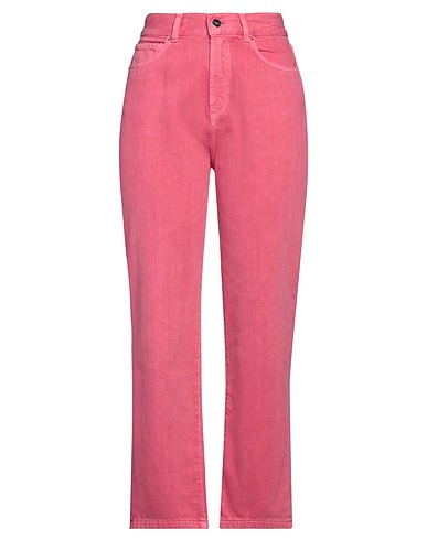 MARELLA Denim trousers Magenta 100% Cotton