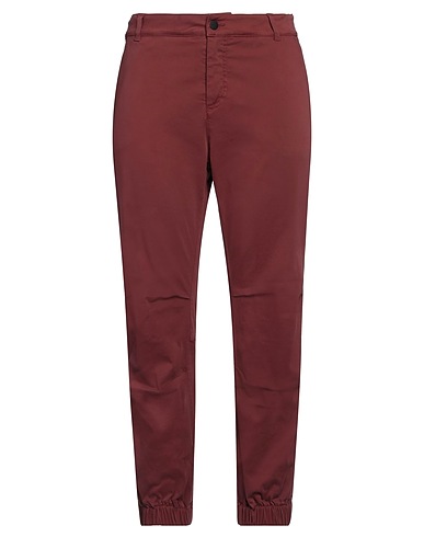 LIVIANA CONTI Casual trouser Brick red 70% Cotton, 28% Lyocell, 2% Elastane