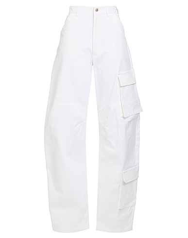 DARKPARK Casual trouser White 97% Cotton, 3% Elastane