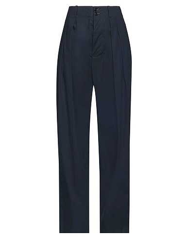 PLAN C Pantalone Blu navy 100% Cotone