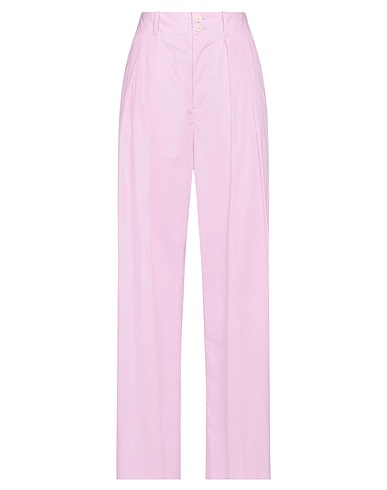 PLAN C Casual trouser Pink 100% Cotton