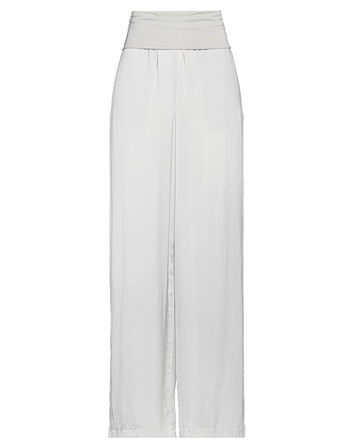 PIERANTONIO GASPARI Casual pants Light grey 100% Polyester, Viscose