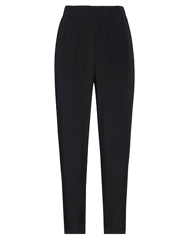 PIERANTONIO GASPARI Casual pants Black 75% Acetate, 25% Silk