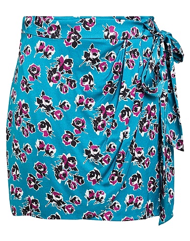 THE KOOPLES Midi skirt Deep teal 100% Viscose