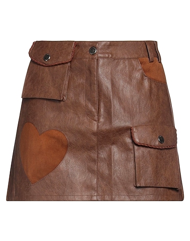 ANDERSSON BELL Mini skirt 100% Polyurethane, Pigskin