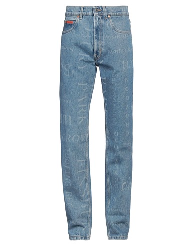 MARTINE ROSE Denim trousers Blue 100% Cotton