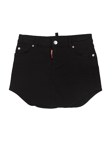 DSQUARED2 Denim skirt Black 98% Cotton, 2% Elastane