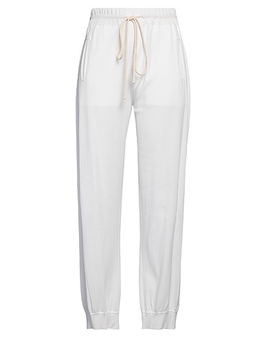 LIVIANA CONTI Casual trouser White 65% Viscose, 35% Polyamide
