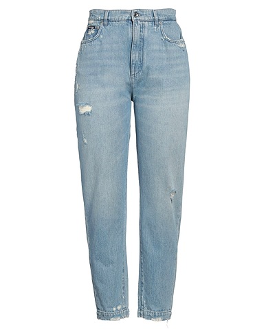 DOLCE&GABBANA Denim trousers Blue 100% Cotton