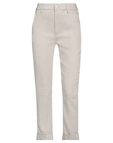 DONDUP Casual trouser Grey 70% Viscose, 27% Linen, 3% Elastane