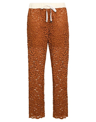 LIVIANA CONTI Casual trouser Brown 53% Cotton, 25% Polyamide, 22% Viscose, Elastane