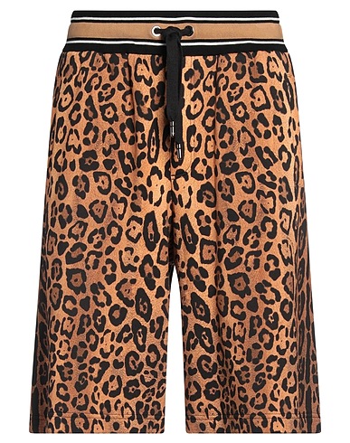 DOLCE&GABBANA Shorts & Bermuda Camel 100% Cotton, Elastane