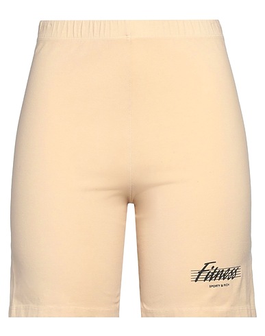 SPORTY & RICH Shorts & Bermuda Beige 91% Cotton, 9% Elastane