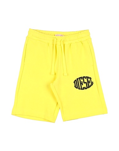 DIESEL Shorts & Bermuda Lime green 100% Cotton