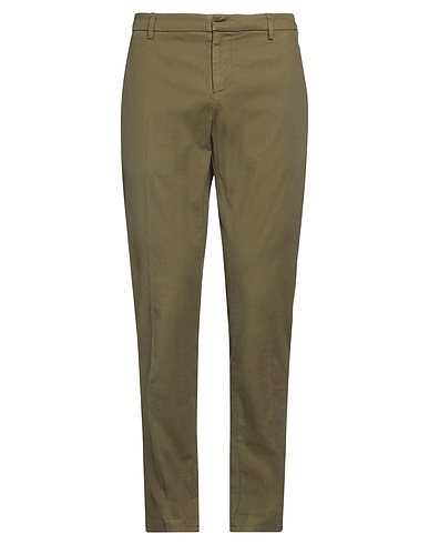 DONDUP Casual pants Military green 98% Cotton, 2% Elastane