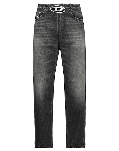 DIESEL Denim trousers Black 80% Cotton, 20% Hemp