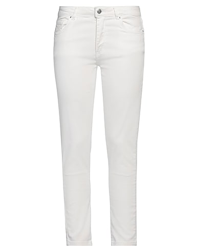 MARKUP Denim pants White 90% Cotton, 8% Elastomultiester, 2% Elastane