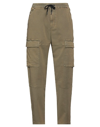 DIESEL Casual trouser Military green 90% Cotton, 8% Polyester, 2% Elastane