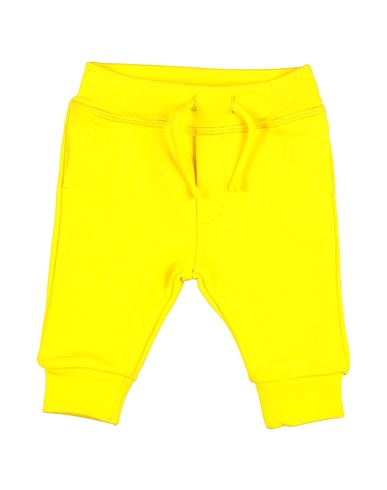 DSQUARED2 Casual pants Yellow 100% Cotton, Elastane