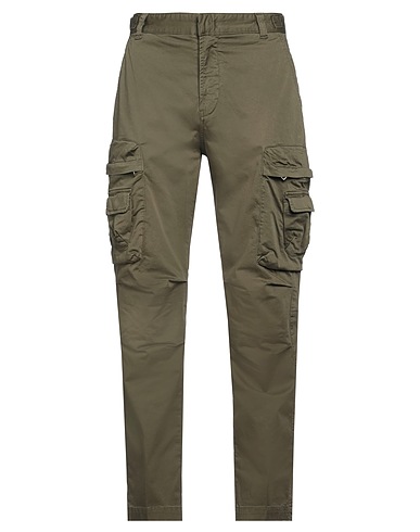 DIESEL Pantalón Verde militar 98% Algodón, 2% Elastán