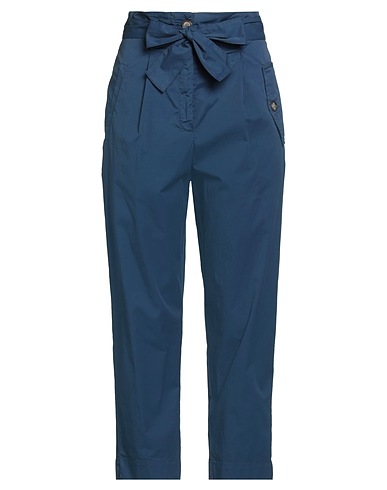 ALESSIA SANTI Casual trouser Navy blue 66% Cotton, 31% Polyamide, 3% Elastane