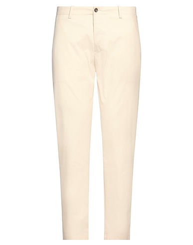 YAN SIMMON Casual trouser Cream 63% Cotton, 32% Polyamide, 5% Elastane