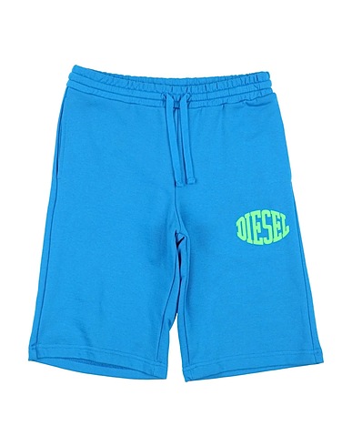 DIESEL Shorts & Bermudas Azurblau 100% Baumwolle