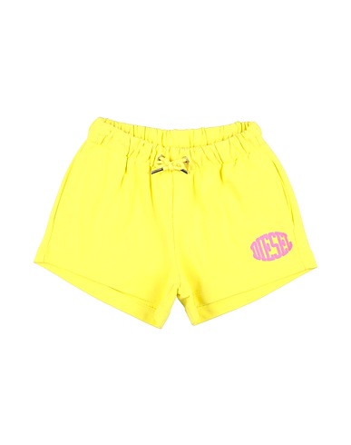 DIESEL Shorts & Bermuda Giallo 100% Cotone