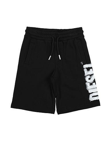 DIESEL Shorts & Bermudas Schwarz 100% Baumwolle