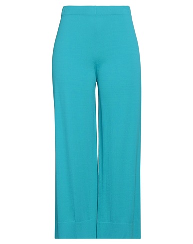 LIVIANA CONTI Casual pants Turquoise 65% Viscose, 35% Polyamide