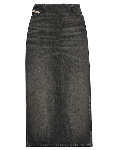 DIESEL Denim skirt Black 80% Cotton, 20% Hemp